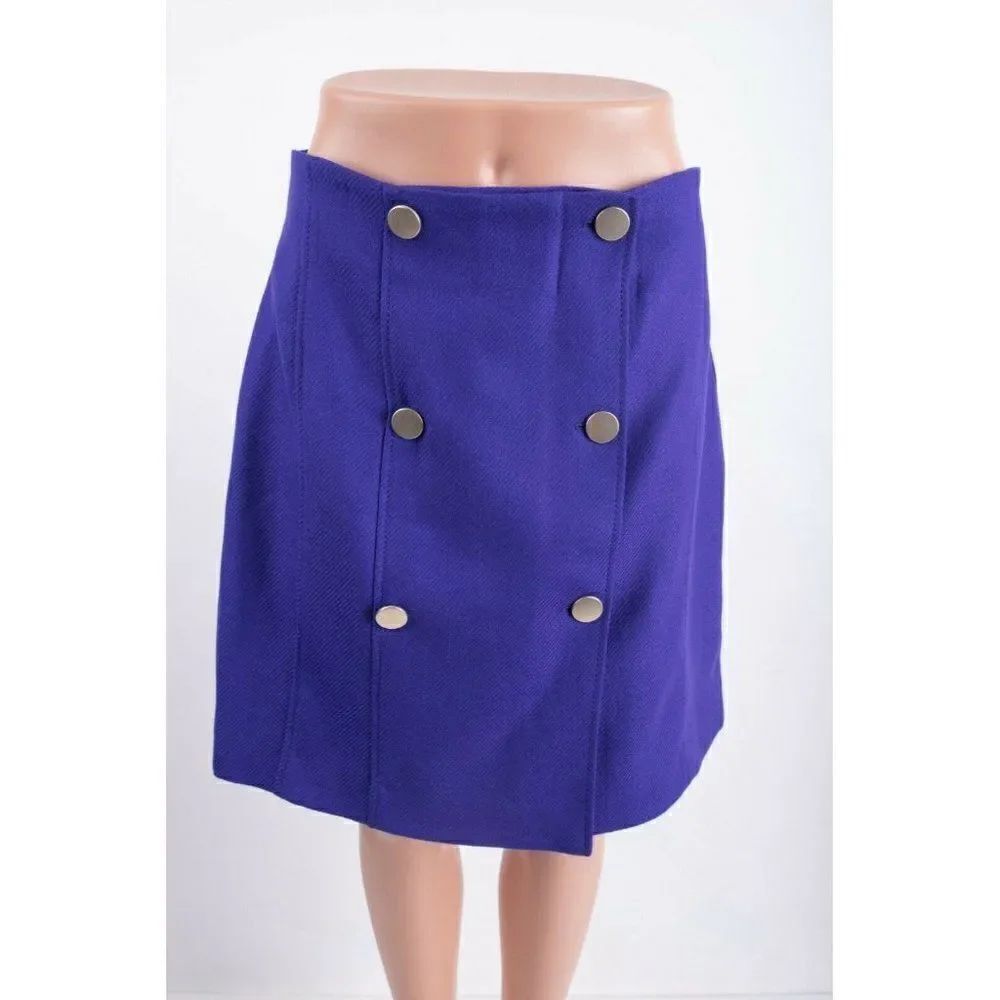 Massimo Dutti Womens Wool Mini Flare Skirt US 8